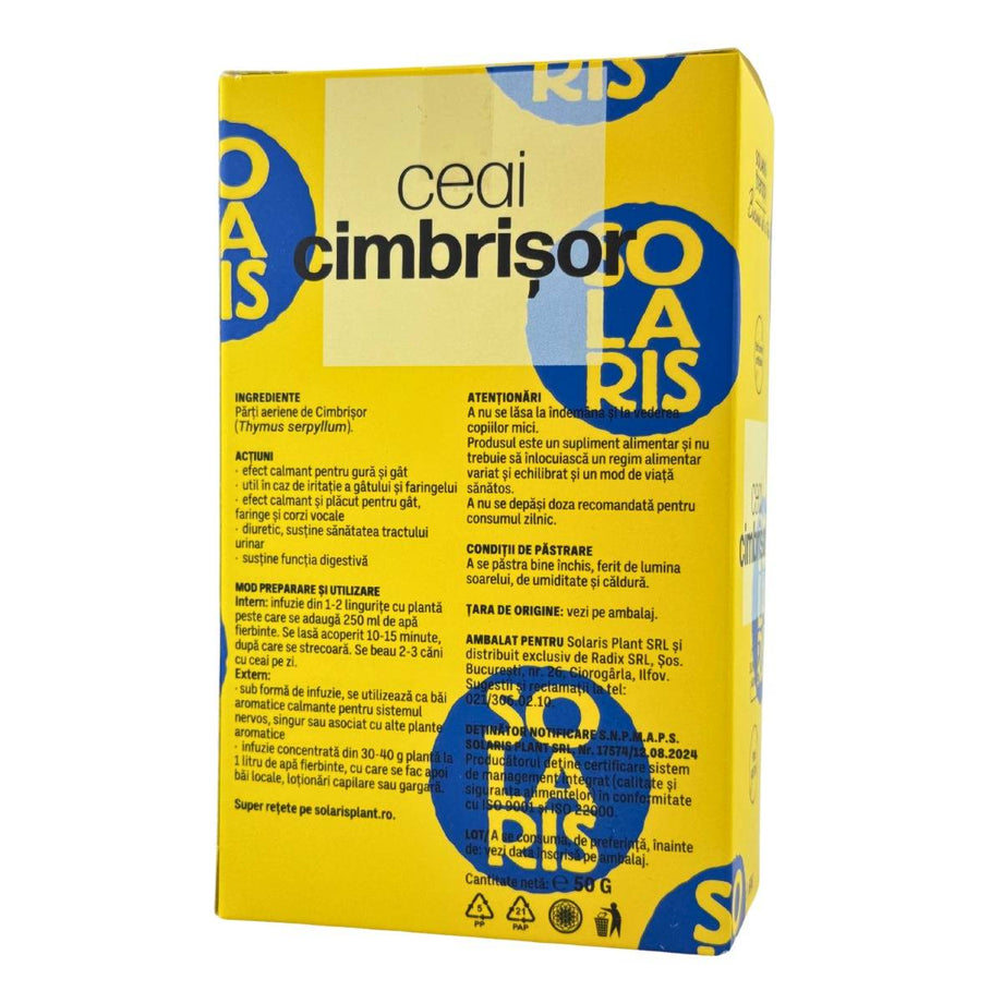 Ceai de Cimbrisor - Aparat respirator 50 g