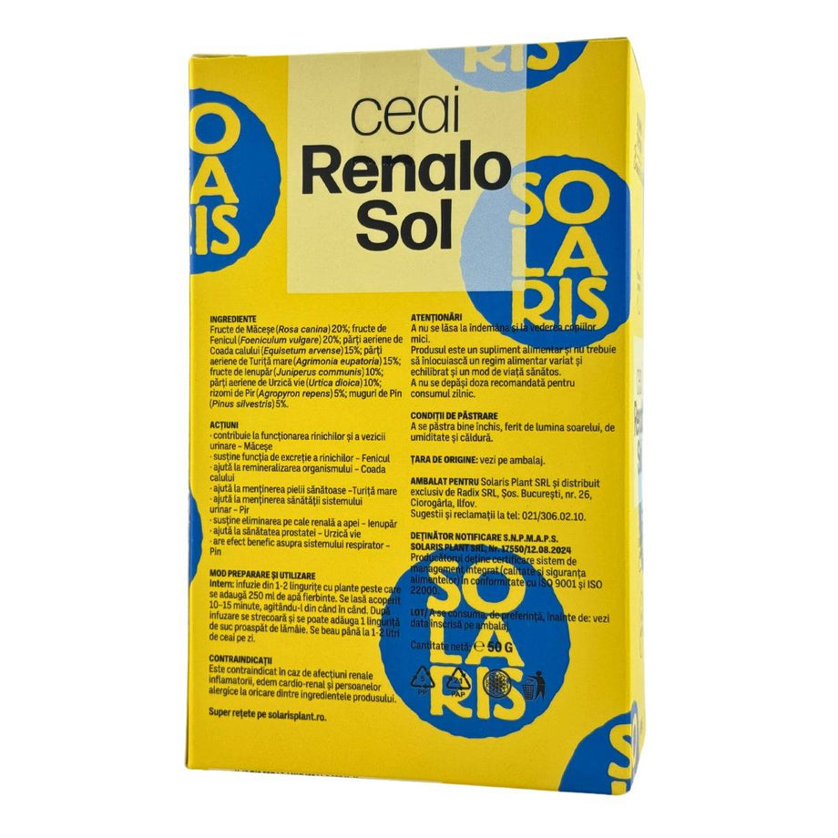 Ceai RenaloSol - Rinichi sanatosi 50 g
