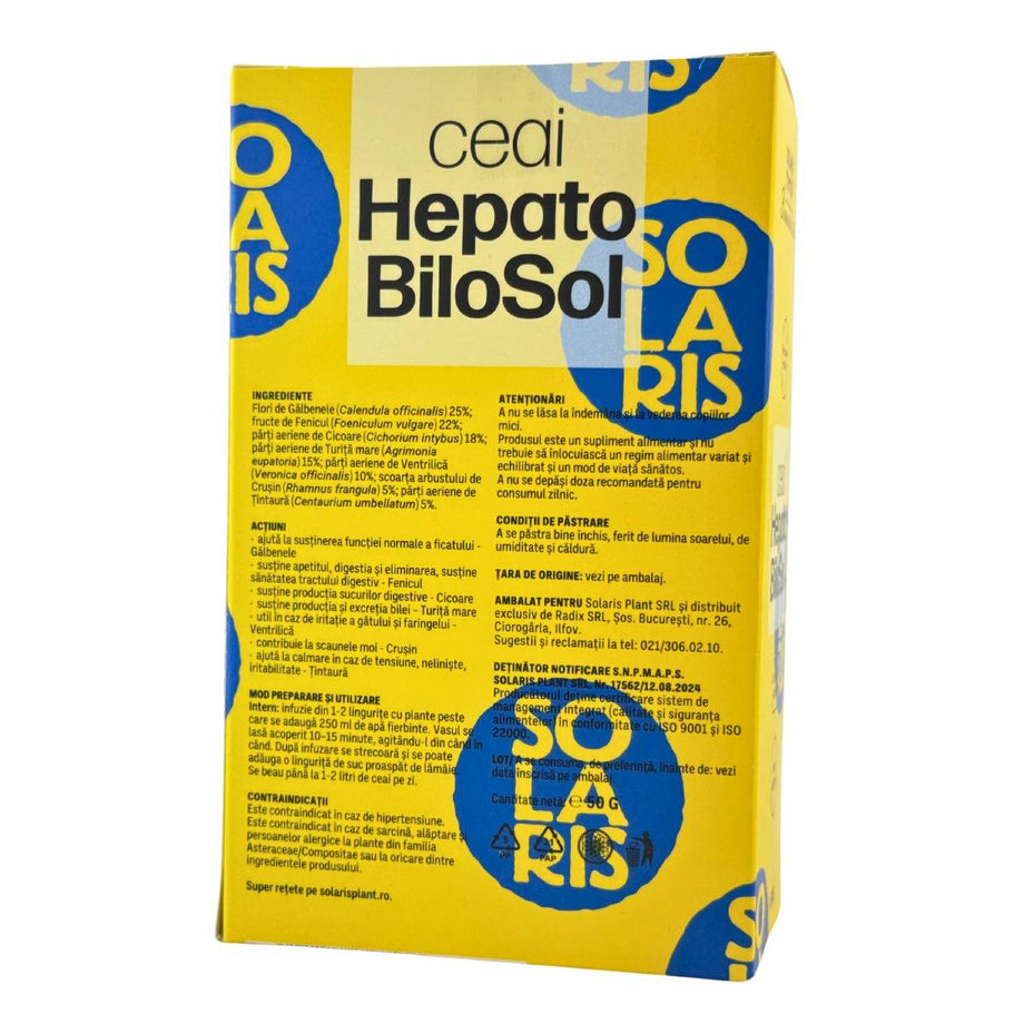 Ceai HepatoBiloSol - Ficat si bila 50 g