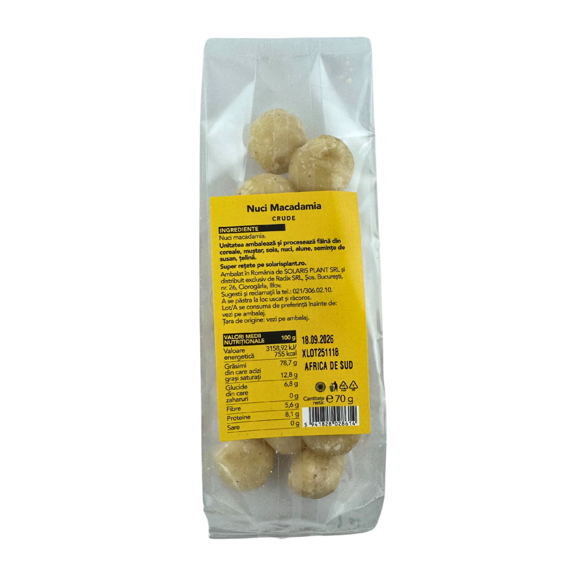 Nuci Macadamia 70 g