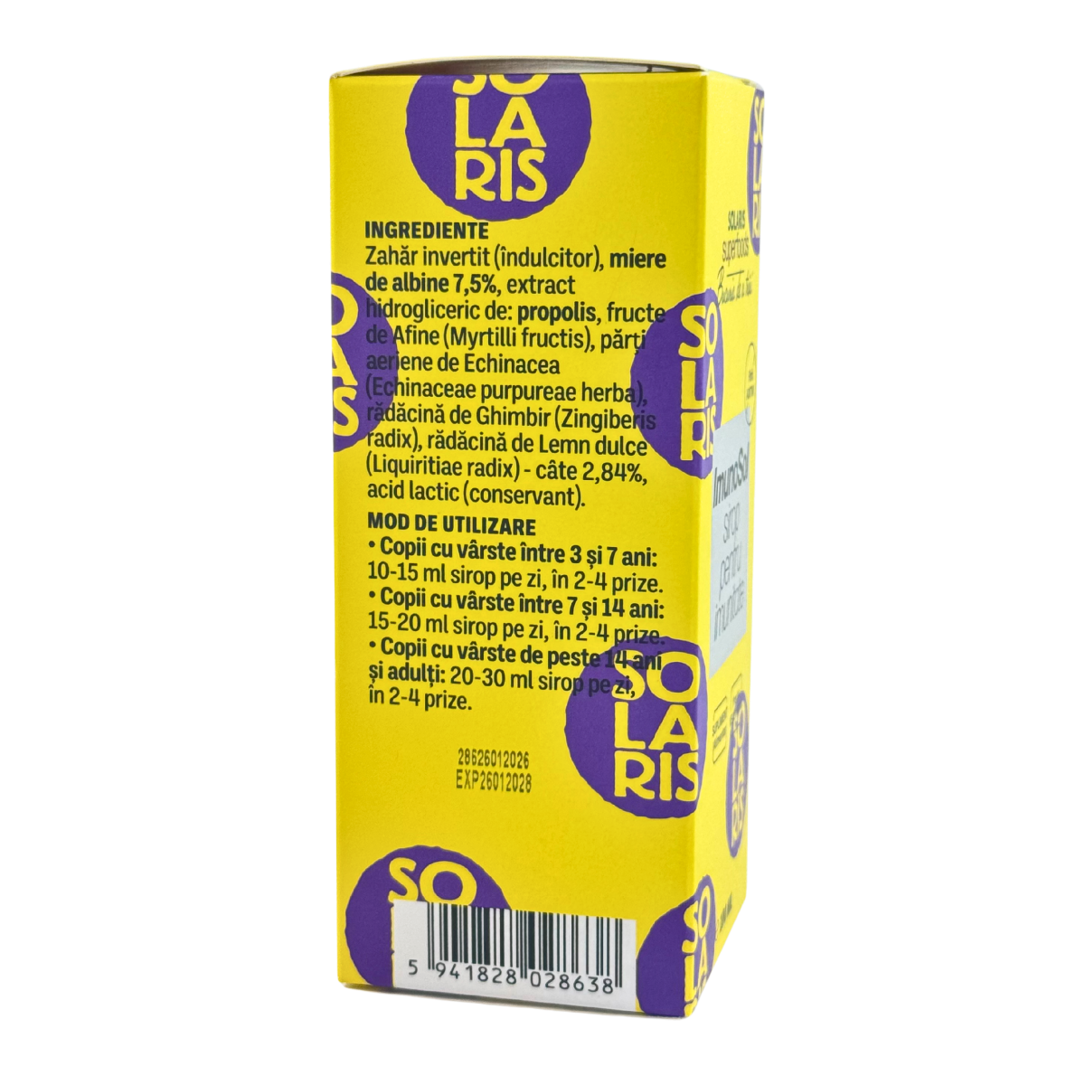 Imunosol sirop pentru imunitate 100 ml