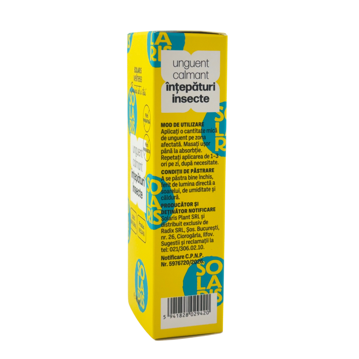 Unguent calmant intepaturi insecte 40 ml