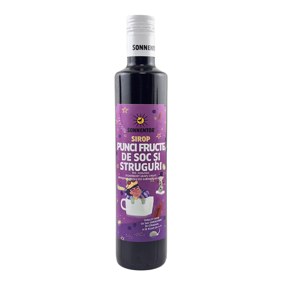 Sirop Punci Fructe de Soc si Struguri  Eco 500 ml