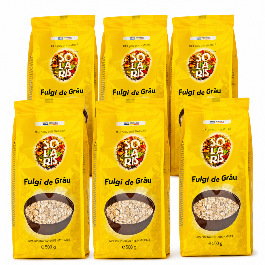 Bax 6 × Fulgi de grau 500 g