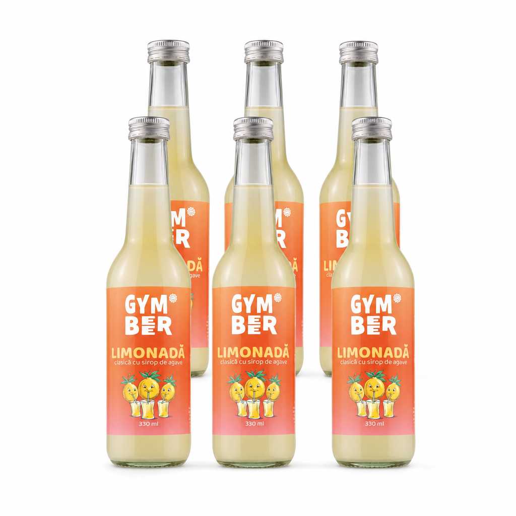 Bax 6 × Limonada clasica cu sirop de agave 330 ml - Pachet economic