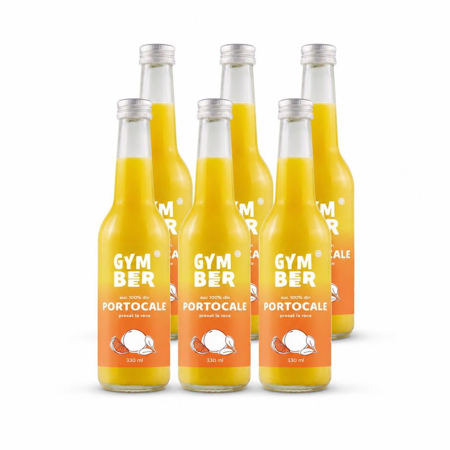 Bax 6 × Suc de portocale 100% natural presat la rece 330 ml