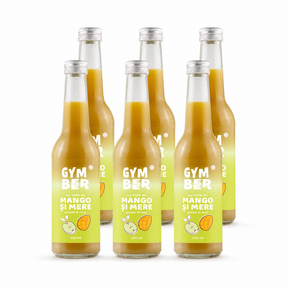 Bax 6 × Suc de mango si mere 100% natural presat la rece 330 ml