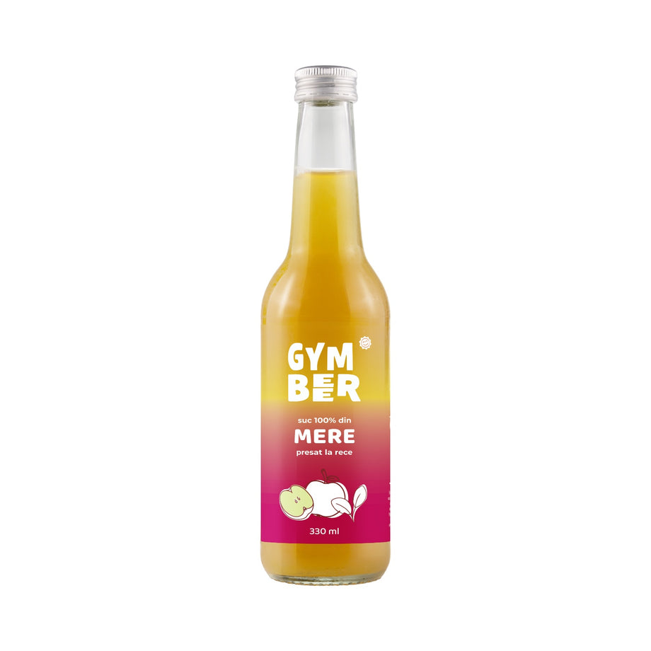 Suc din mere 100% natural presat la rece 330 ml