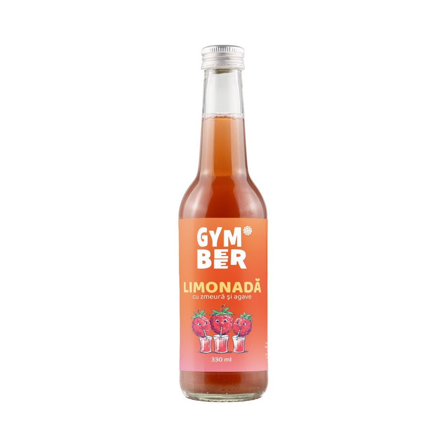 Limonada cu zmeura si sirop de agave 330 ml