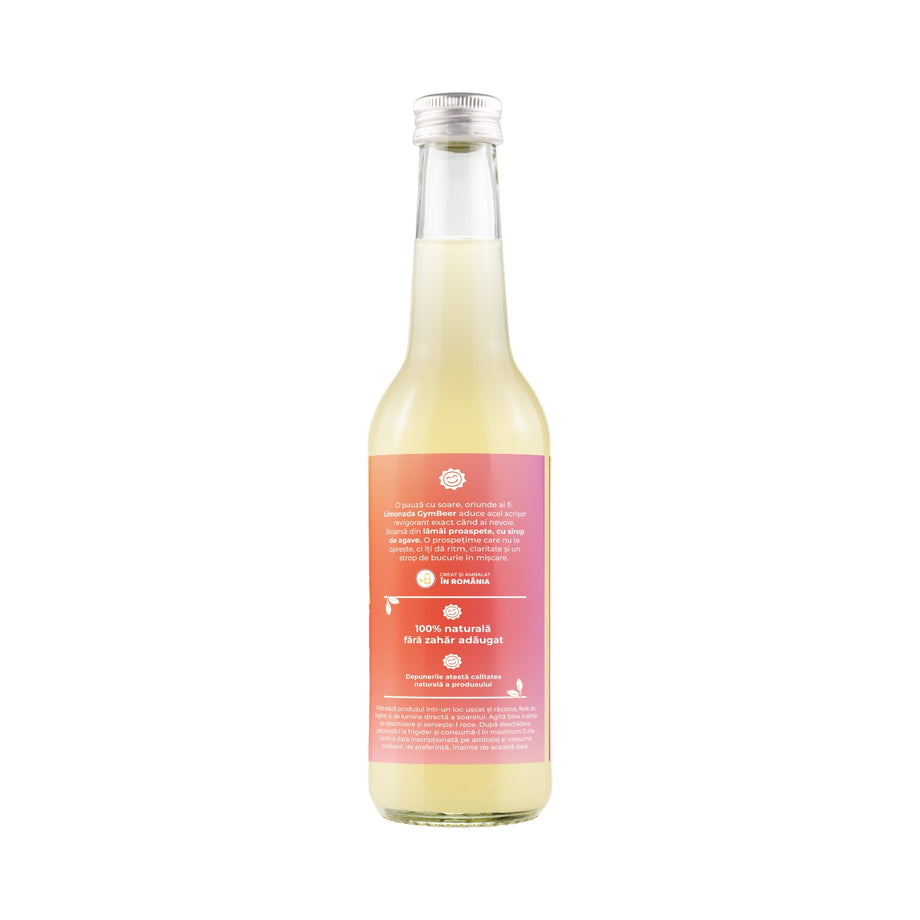 Limonada cu menta, ghimbir si sirop de agave 330 ml