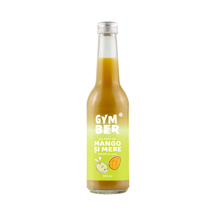 Suc de mango si mere 100% natural presat la rece 330 ml