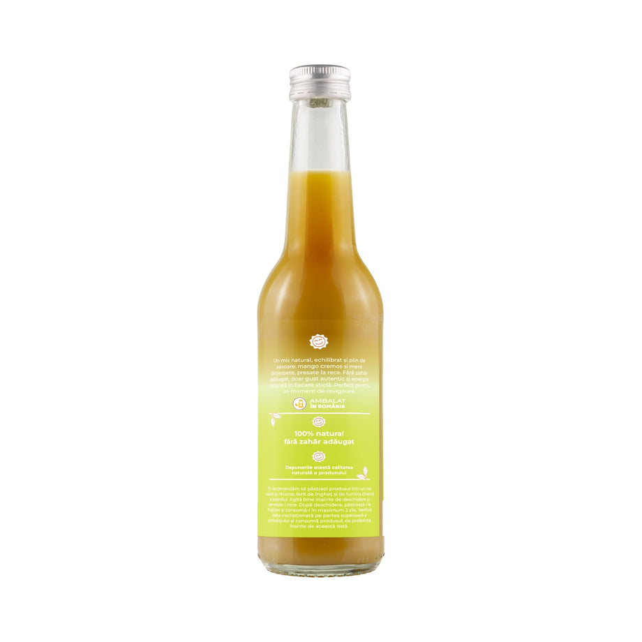 Suc de mango si mere 100% natural presat la rece 330 ml