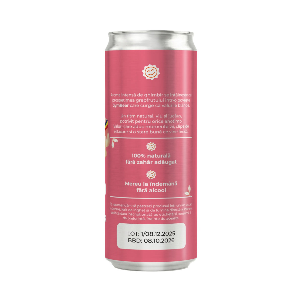 Bere de ghimbir si grepfrut 0% alcool 330 ml