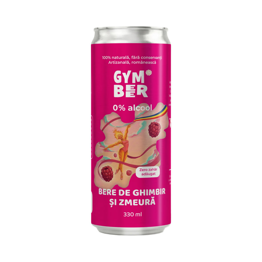 Bere de ghimbir si zmeura 0% alcool 330 ml