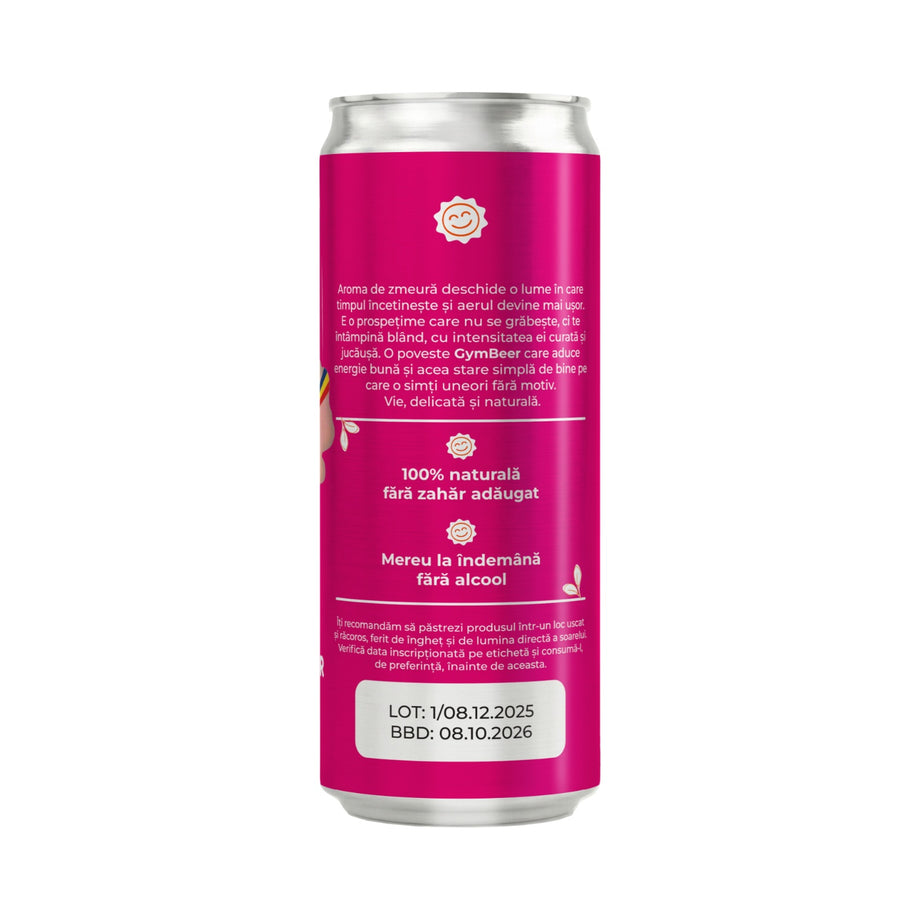 Bere de ghimbir si zmeura 0% alcool 330 ml