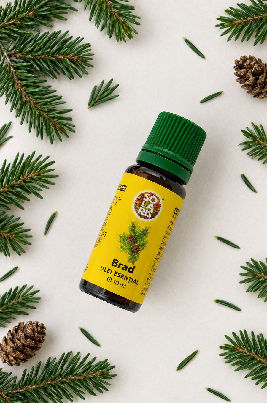 Ulei esențial de brad Solaris, 10 ml, între crenguțe de brad