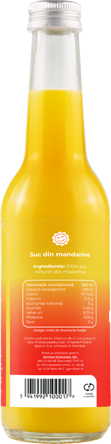 Suc de Mandarine 100% natural presat la rece 330 ml