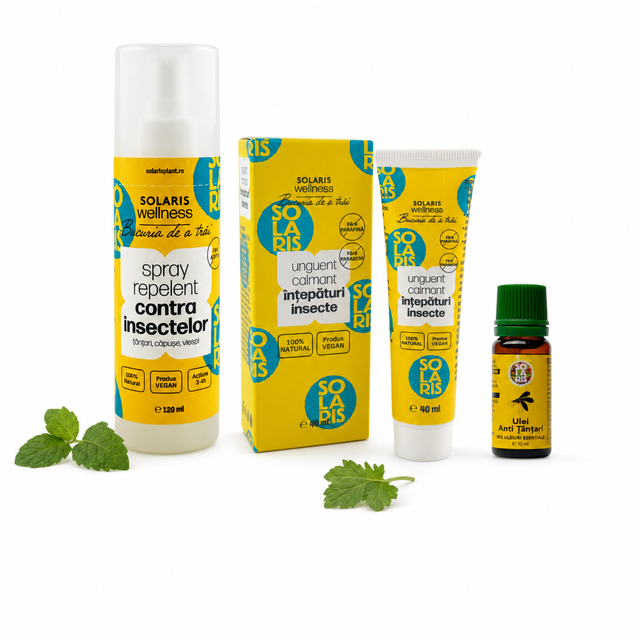 Pachet Antitantari - spray repelent, unguent calmant, ulei esential - Solaris