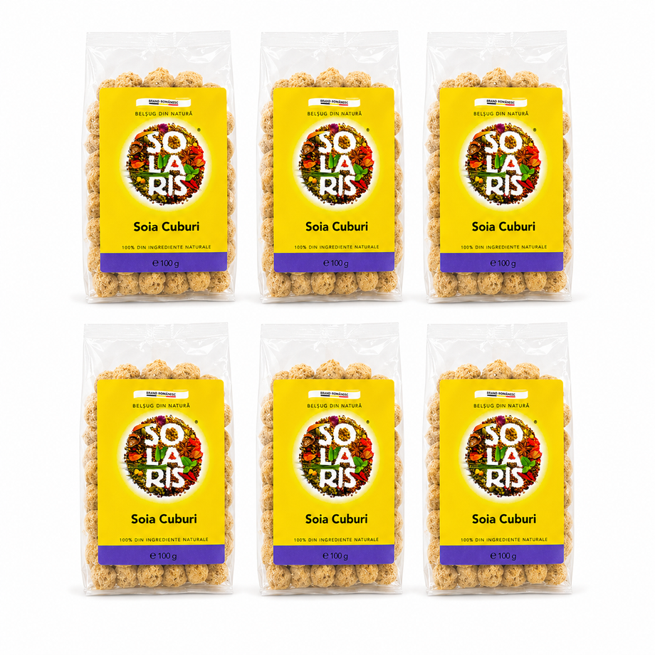 Set 6 × Soia cuburi 100 g